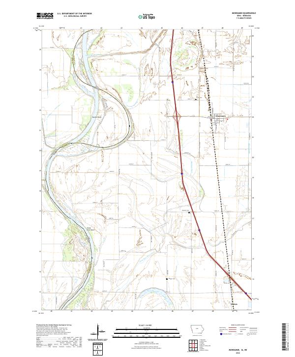USGS Topographic Map – Mondamin