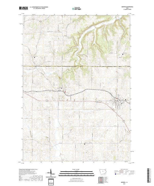 USGS Topographic Map – Monona
