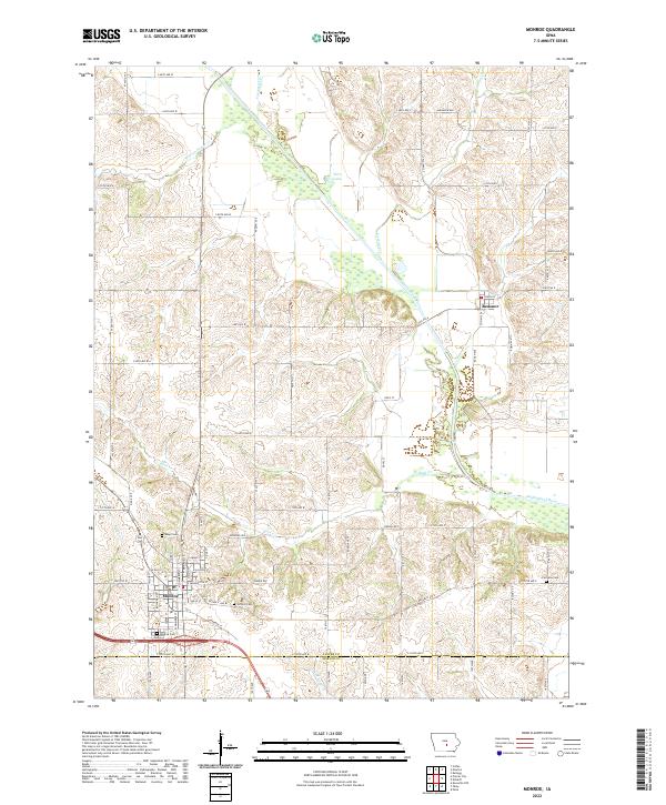 USGS Topographic Map – Monroe