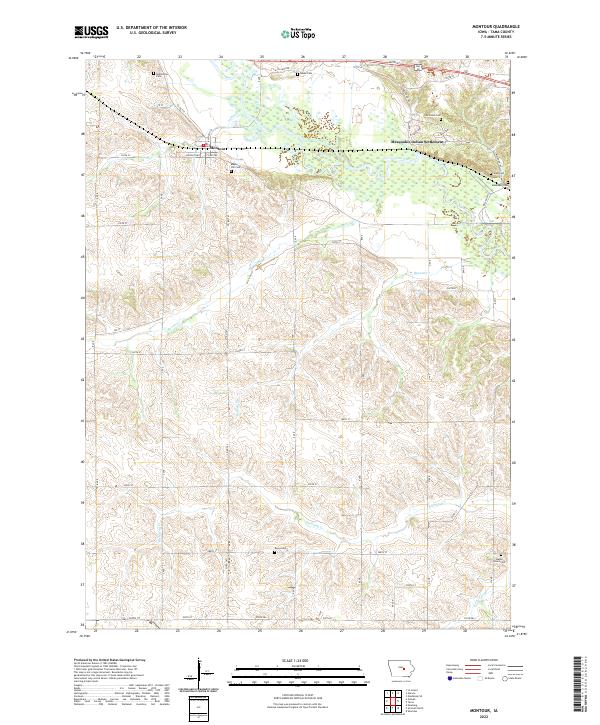 USGS Topographic Map – Montour