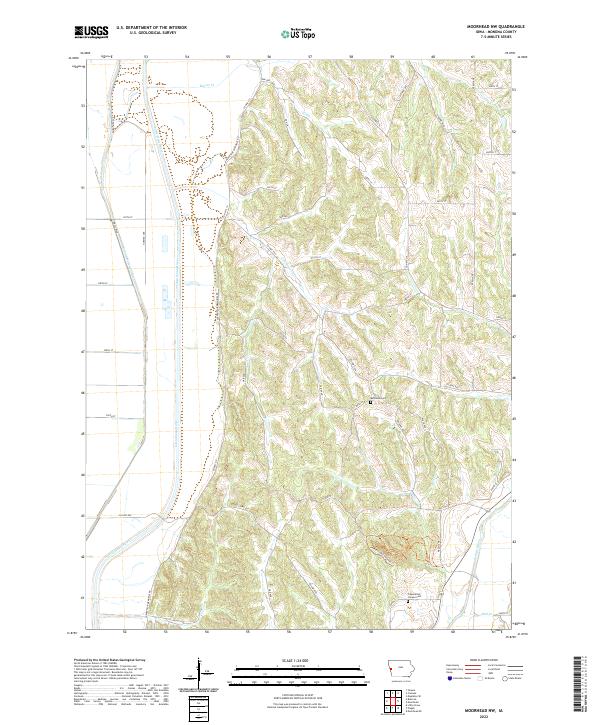 USGS Topographic Map – Moorhead NW