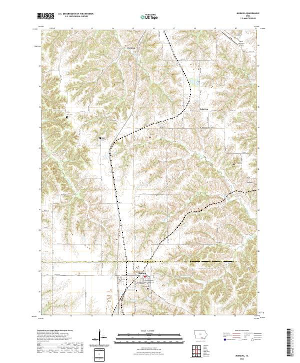 USGS Topographic Map – Moravia