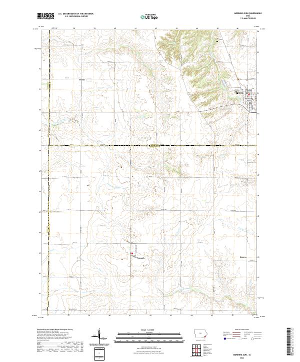 USGS Topographic Map – Morning Sun