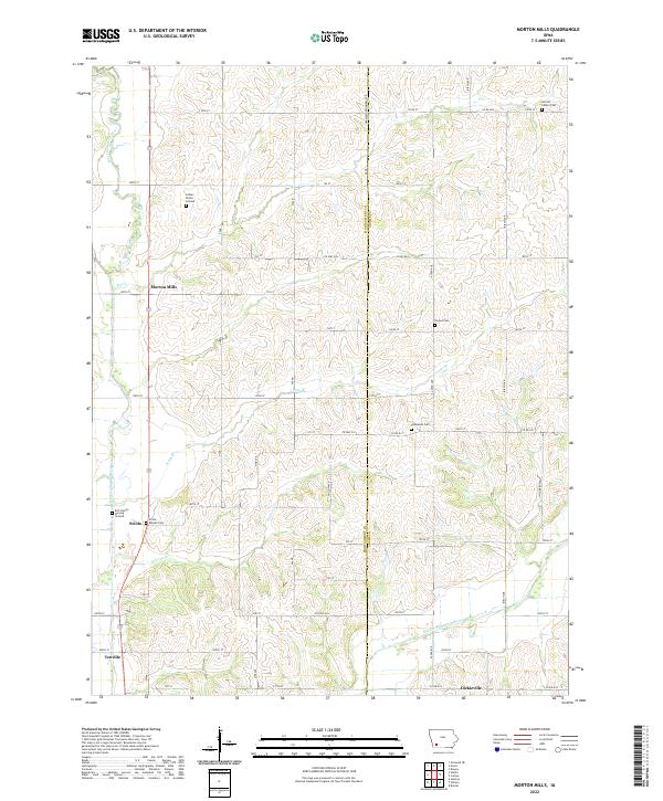 USGS Topographic Map – Morton Mills