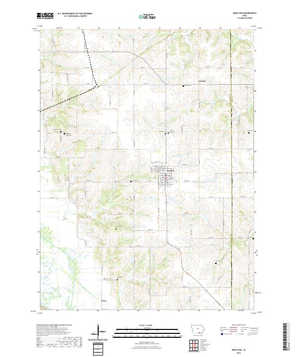 USGS Topographic Map – Moulton