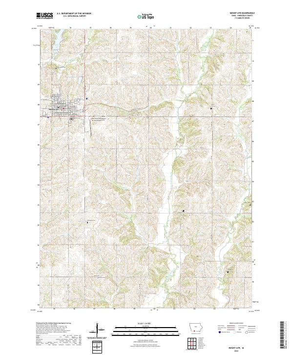 USGS Topographic Map – Mount Ayr