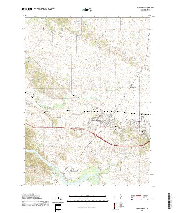 USGS Topographic Map – Mount Vernon
