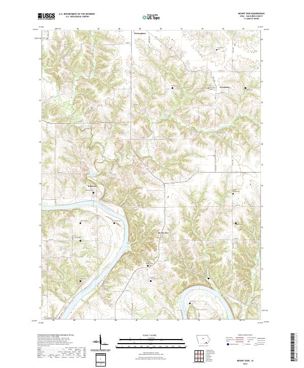 USGS Topographic Map – Mount Zion