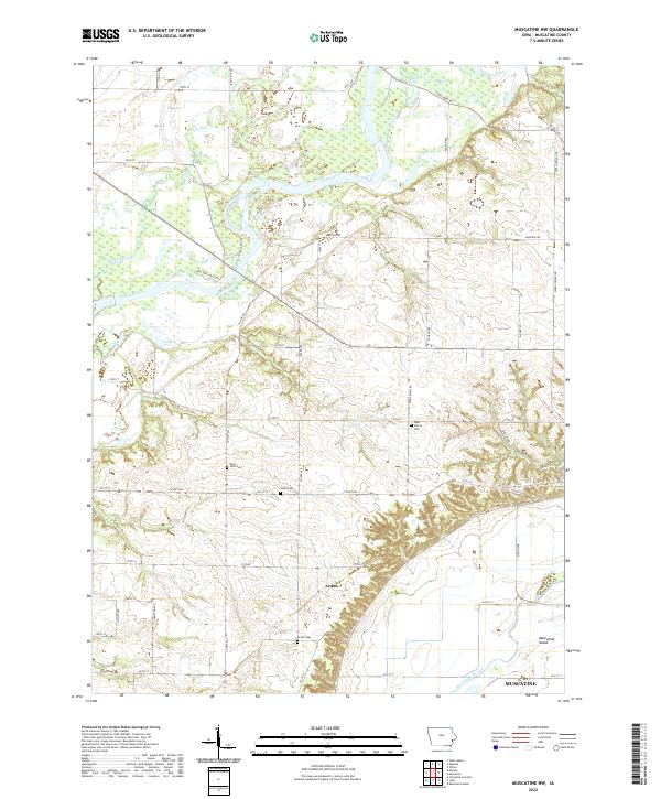 USGS Topographic Map – Muscatine NW