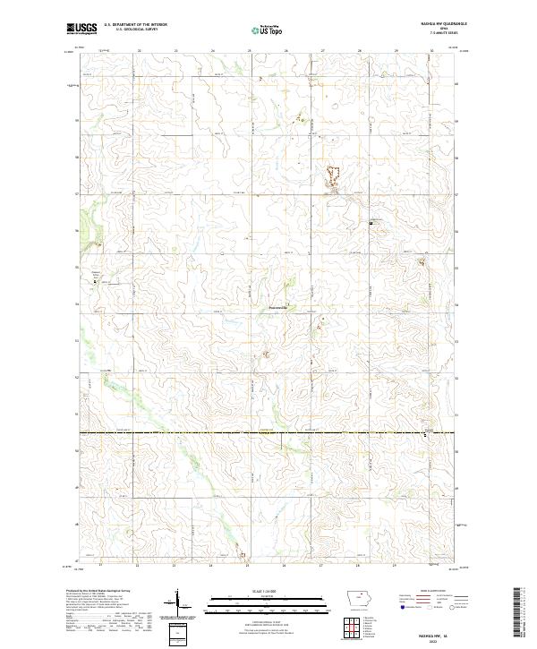 USGS Topographic Map – Nashua NW