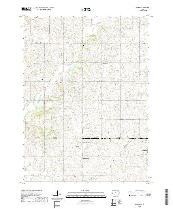 USGS Topographic Map – Nevinville