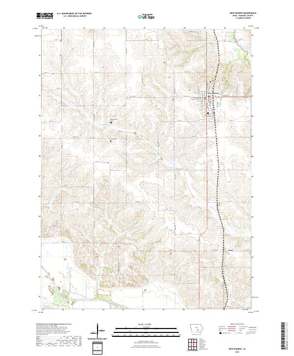 USGS Topographic Map – New Sharon