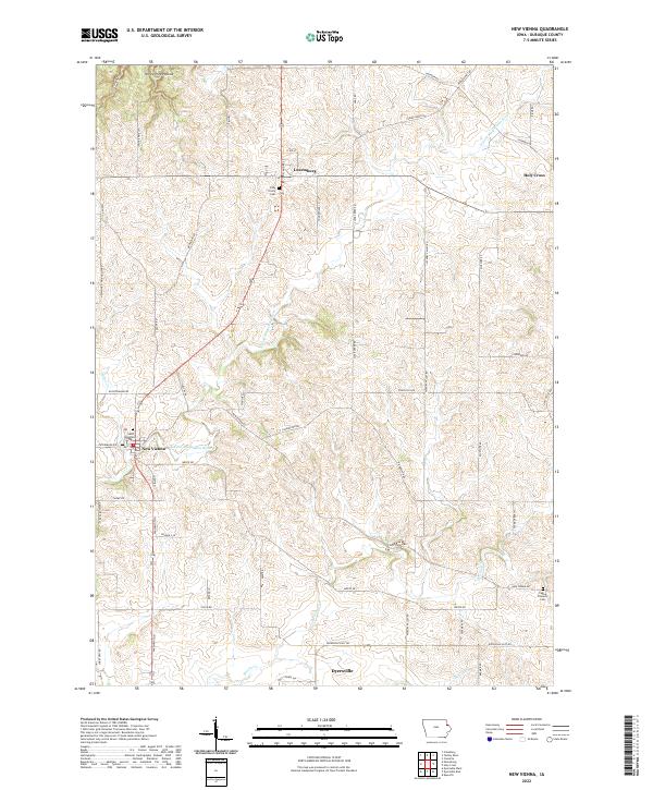 USGS Topographic Map – New Vienna