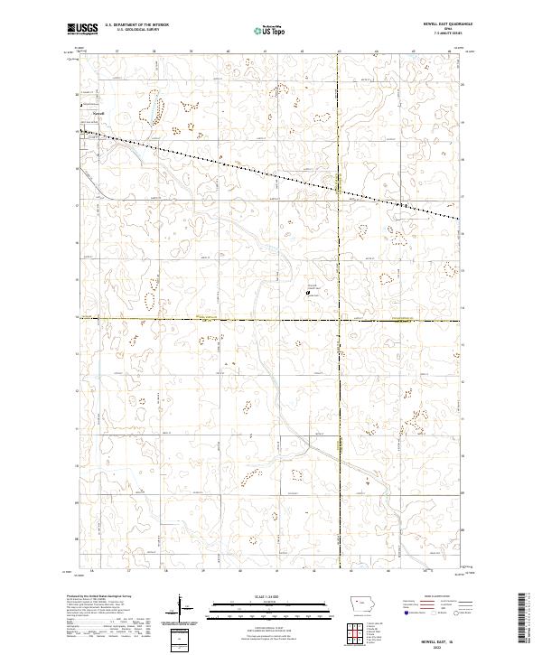 USGS Topographic Map – Newell East