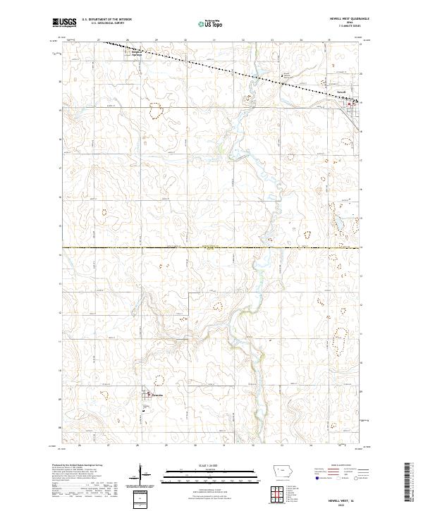 USGS Topographic Map – Newell West