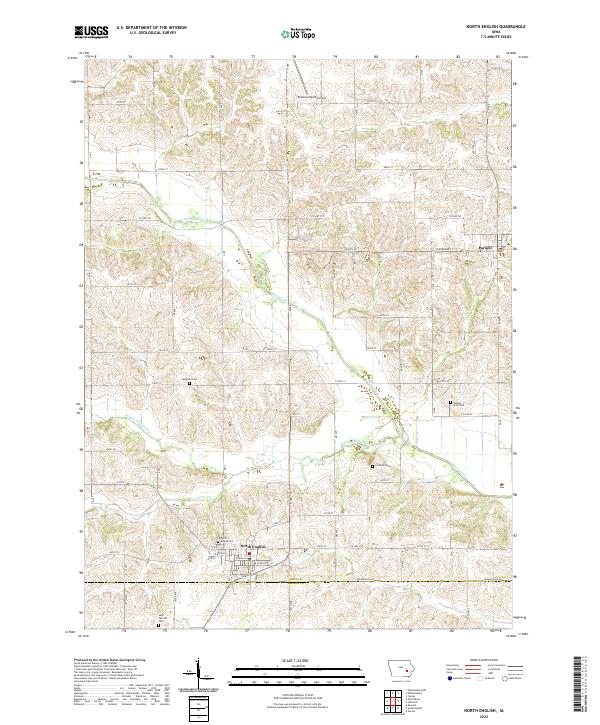 USGS Topographic Map – North English