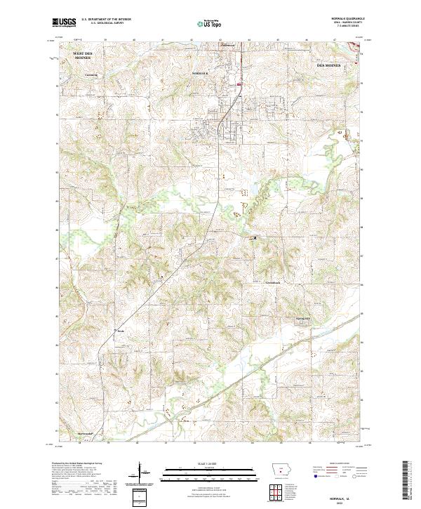 USGS Topographic Map – Norwalk