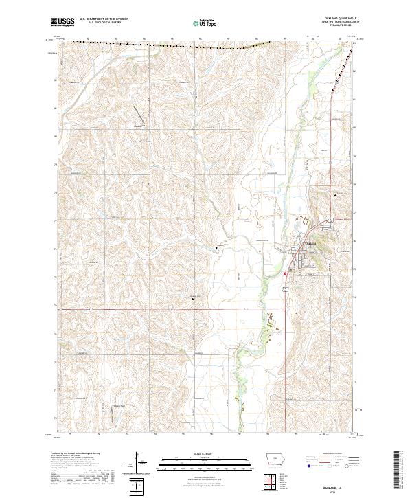 USGS Topographic Map – Oakland