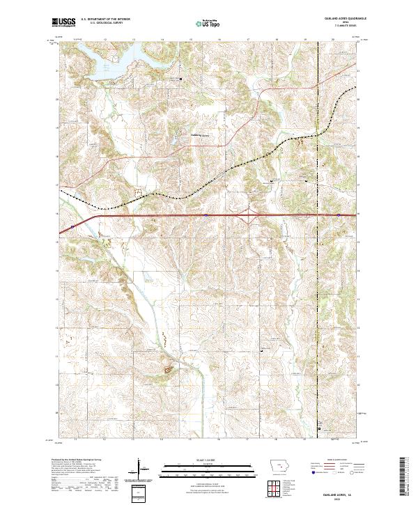 USGS Topographic Map – Oakland Acres