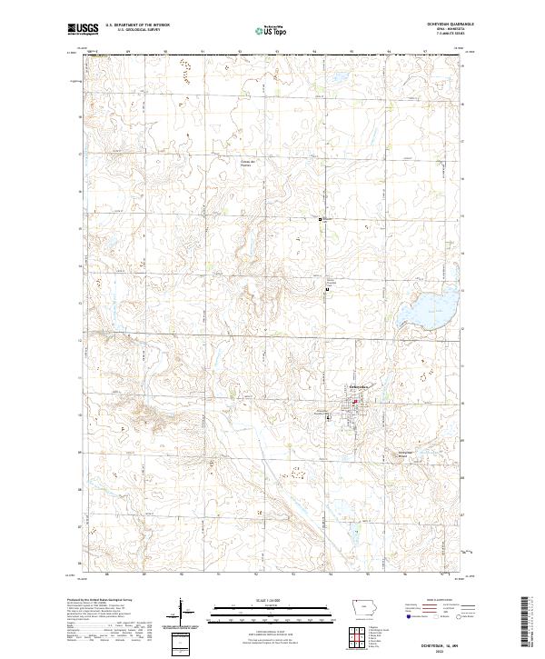 USGS Topographic Map – Ocheyedan