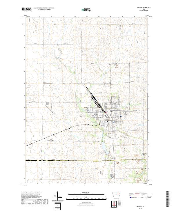 USGS Topographic Map – Oelwein