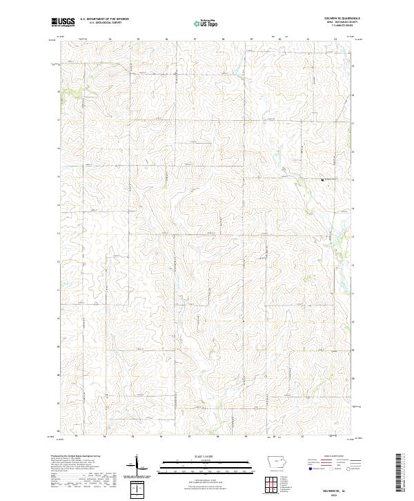 USGS Topographic Map – Oelwein SE