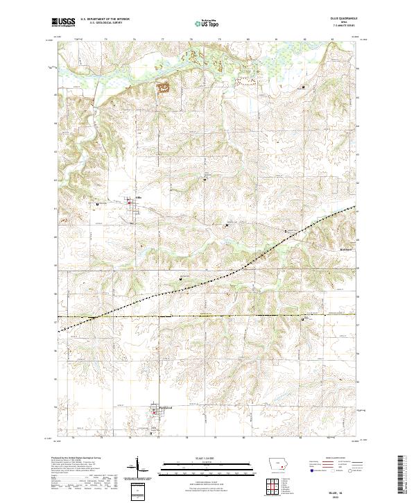 USGS Topographic Map – Ollie