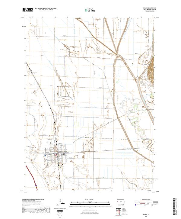 USGS Topographic Map – Onawa