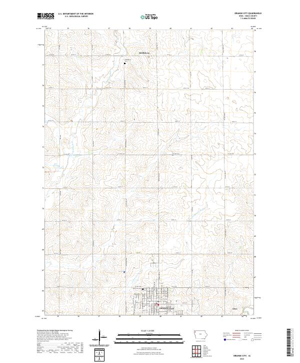 USGS Topographic Map – Orange City