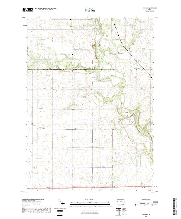 USGS Topographic Map – Orchard