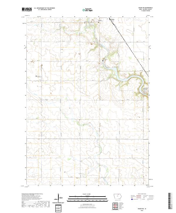 USGS Topographic Map – Osage SW