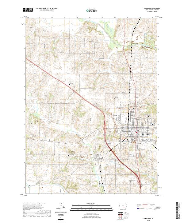 USGS Topographic Map – Oskaloosa