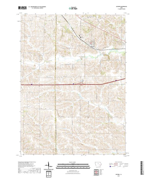 USGS Topographic Map – Oxford