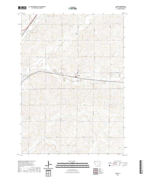 USGS Topographic Map – Oyens
