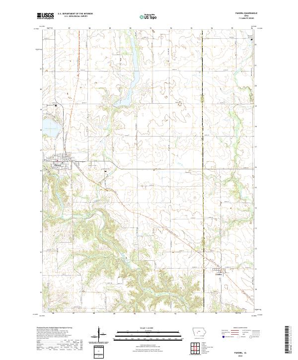 USGS Topographic Map – Panora