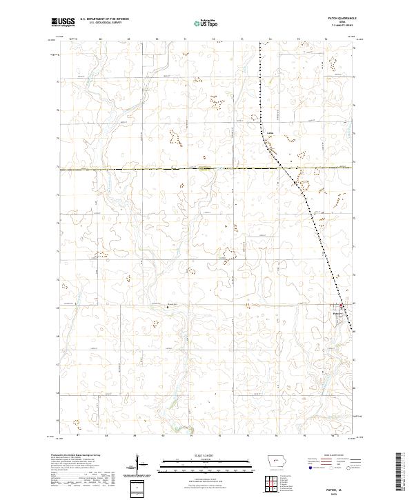 USGS Topographic Map – Paton