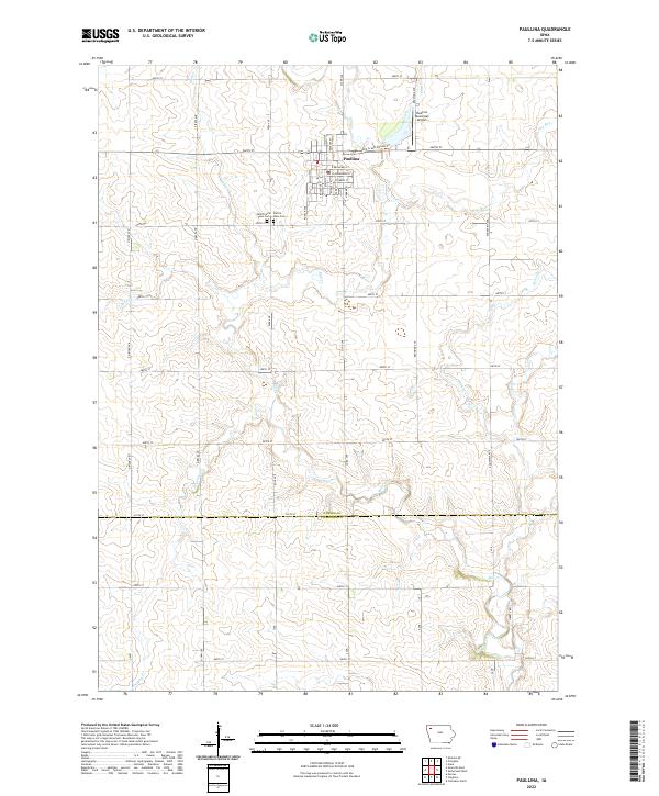USGS Topographic Map – Paullina