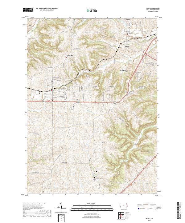 USGS Topographic Map – Peosta