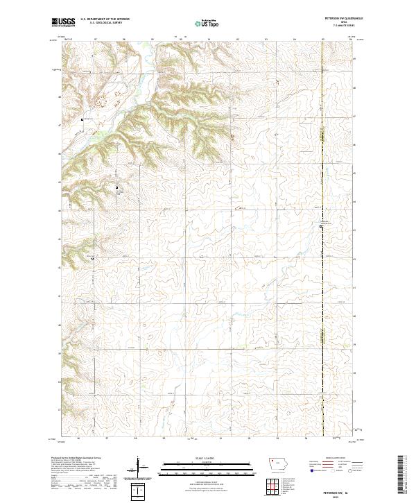 USGS Topographic Map – Peterson SW