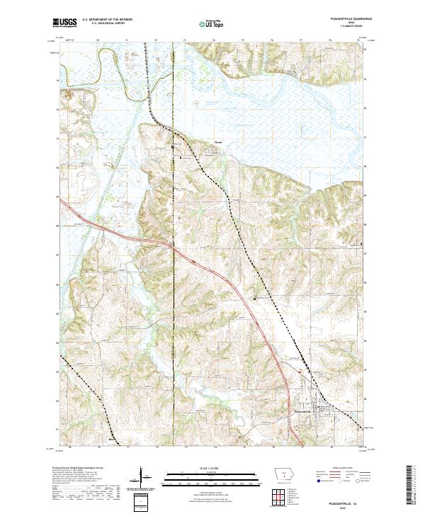 USGS Topographic Map – Pleasantville