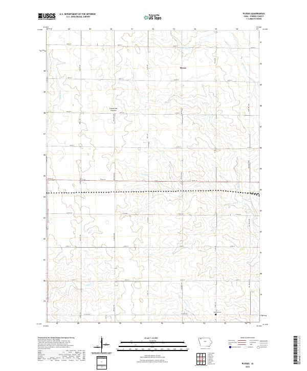 USGS Topographic Map – Plessis