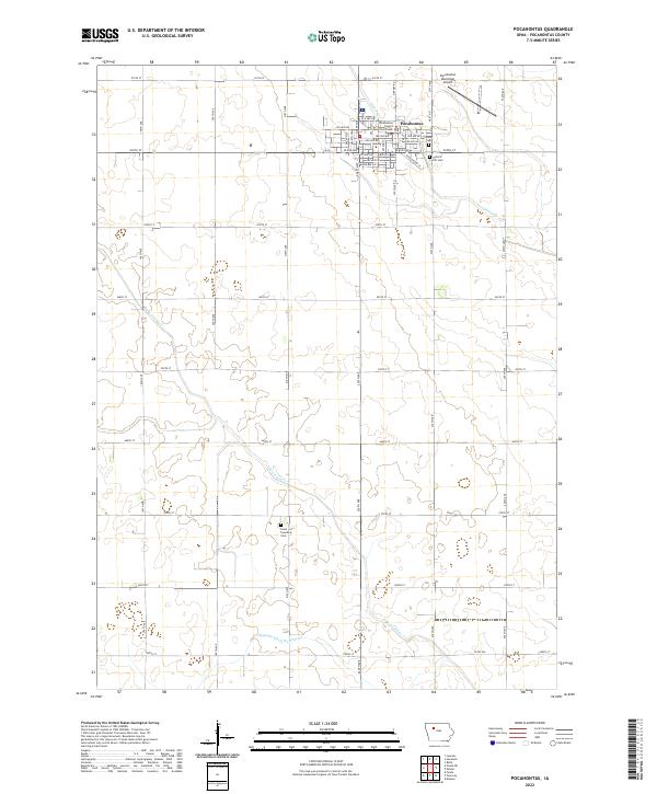 USGS Topographic Map – Pocahontas
