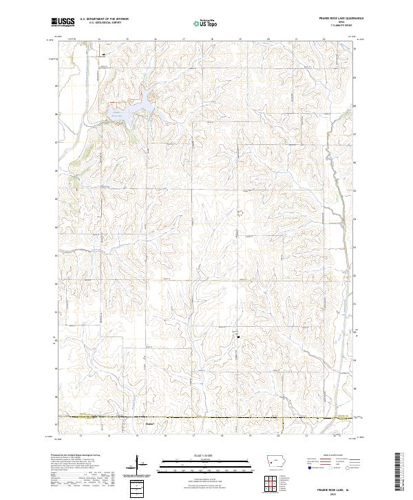 USGS Topographic Map – Prairie Rose Lake