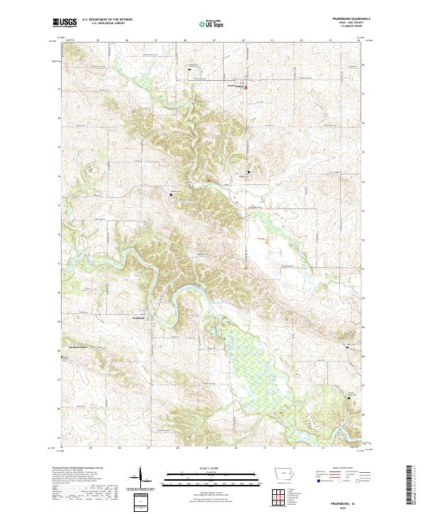 USGS Topographic Map – Prairieburg
