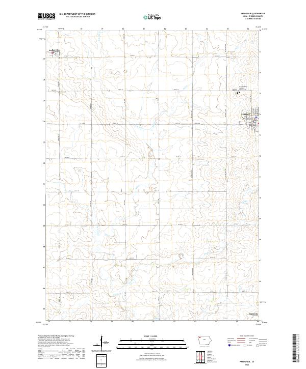 USGS Topographic Map – Primghar