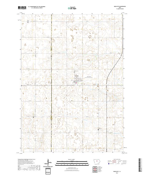 USGS Topographic Map – Radcliffe