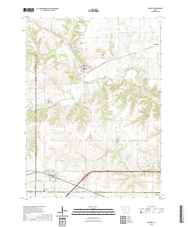 USGS Topographic Map – Redfield