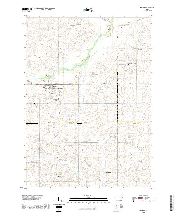 USGS Topographic Map – Reinbeck