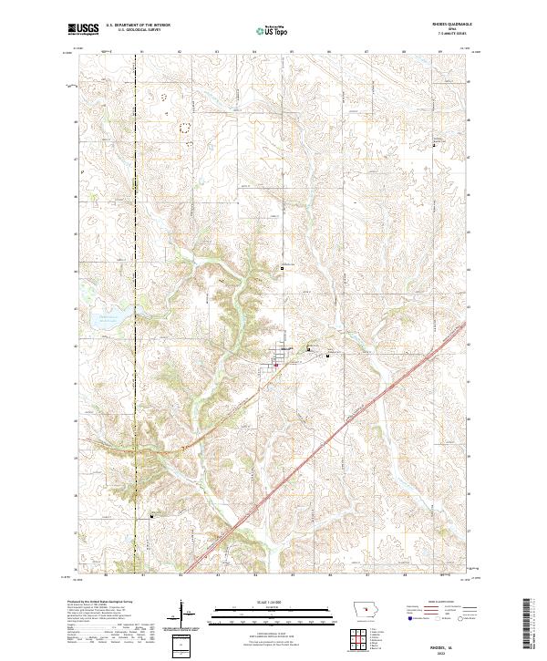 USGS Topographic Map – Rhodes
