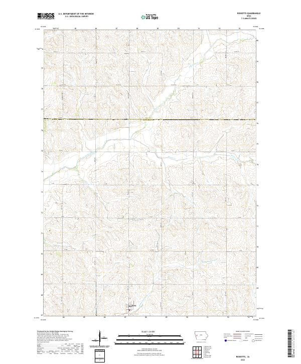 USGS Topographic Map – Ricketts